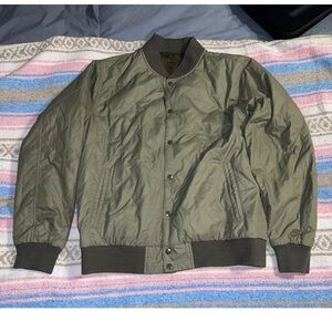 Nike Reversible Bomber Jacket Green Mens Size Large Rare no size tag